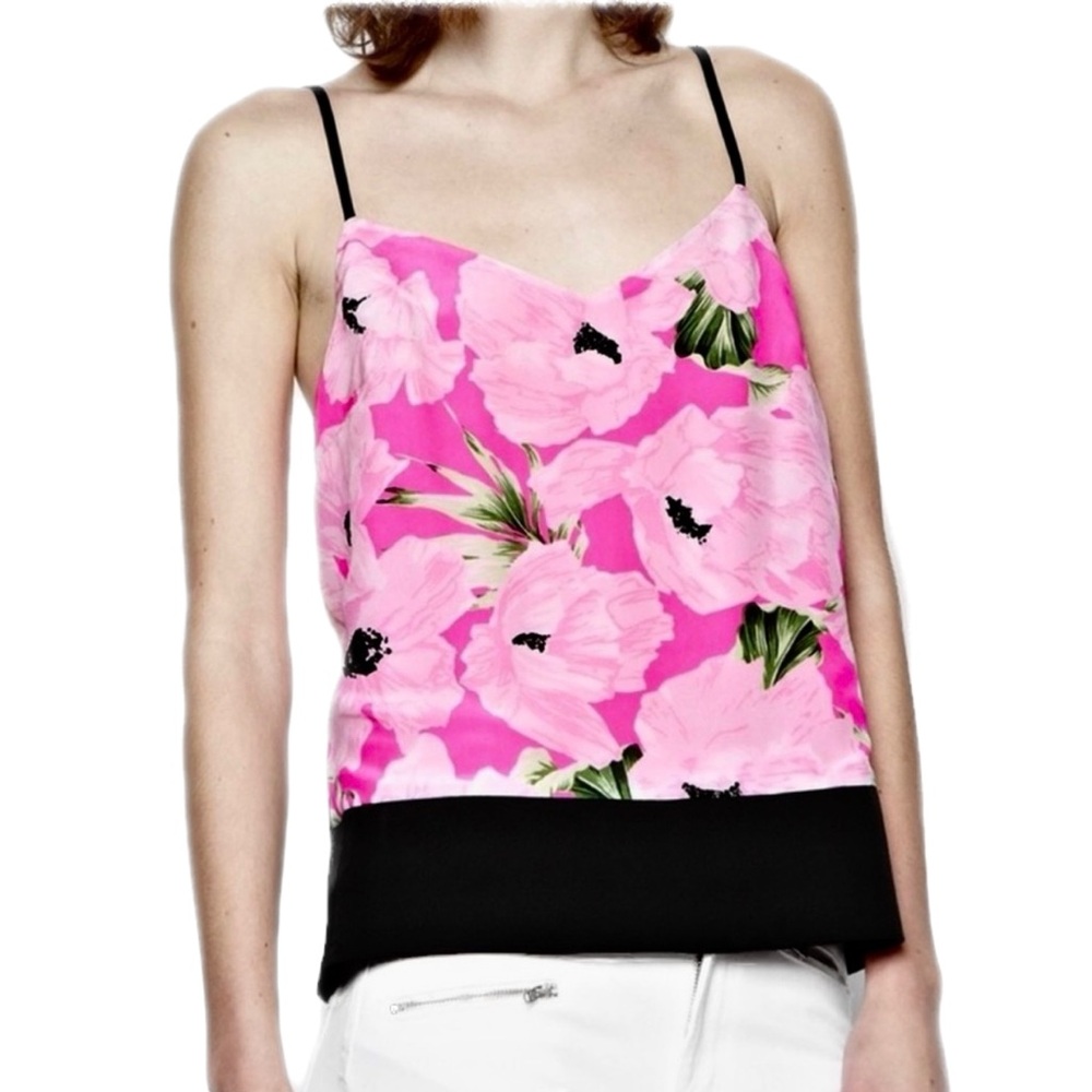 FRENCH CONNECTION PINK POPPY CAMISOLE